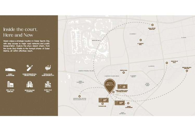 Binghatti Haven residential development in Dubai Sports City
