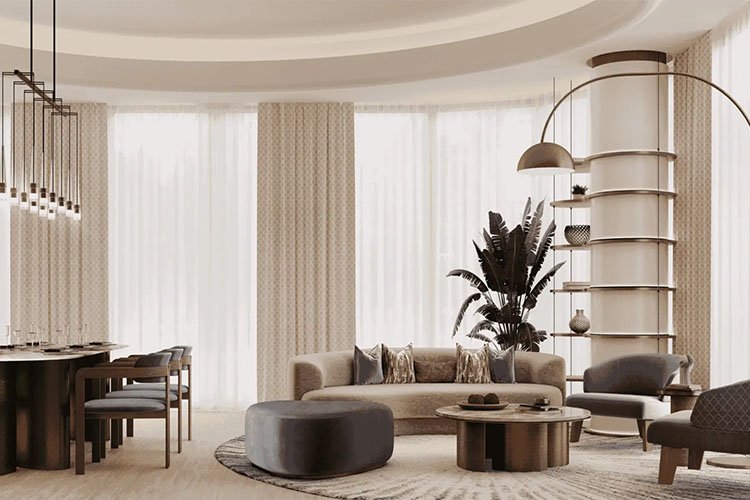 Modern architecture at BNW Project Taj Wellington Mews